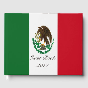 Patriotische Mexikanflagge Gästebuch