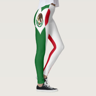 Patriotische Mexikanflagge Leggings
