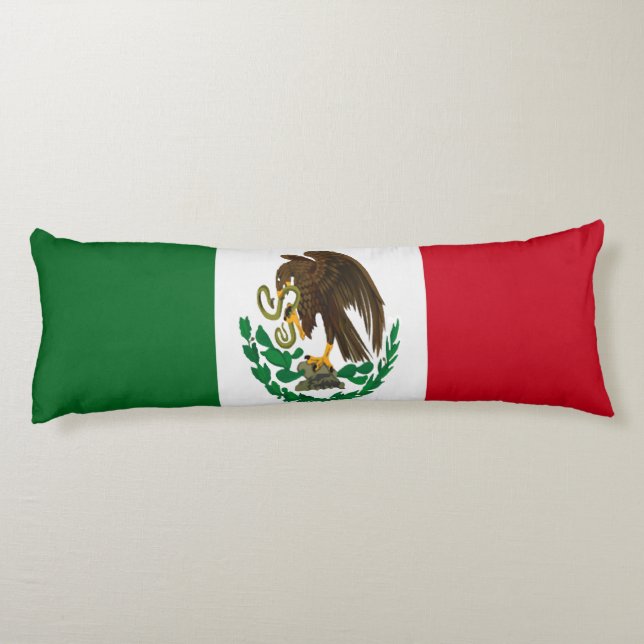 Patriotische Mexikanflagge Seitenschläferkissen (Rückseite)
