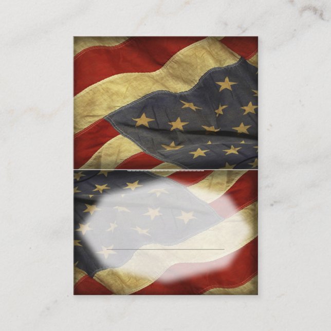 Patriotische Militärische Platzkarte der USA (Vorderseite)