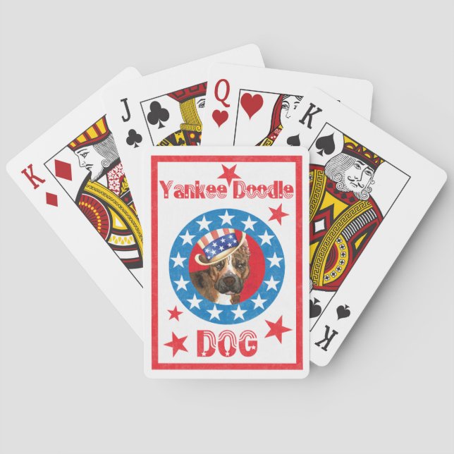 Patriotische Mitarbeiter Spielkarten (Rückseite)
