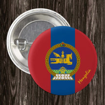 Patriotische Mongolei-Taste, mongolische Flagge