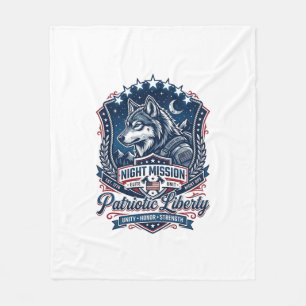 Patriotische Nachtmission Patriot Wolf Militär-Ins Fleecedecke