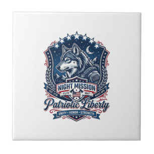 Patriotische Nachtmission Patriot Wolf Militär-Ins Fliese