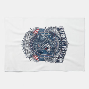Patriotische Nachtmission Patriot Wolf Militär-Ins Geschirrtuch