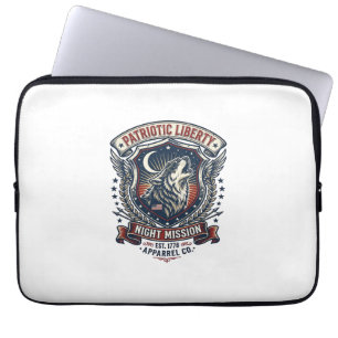 Patriotische Nachtmission Patriot Wolf Militär-Ins Laptopschutzhülle