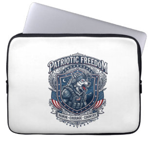 Patriotische Nachtmission Patriot Wolf Militär-Ins Laptopschutzhülle