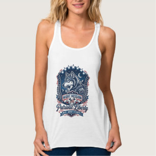 Patriotische Nachtmission Patriot Wolf Militär-Ins Tank Top