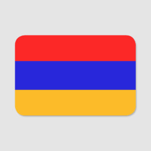 Patriotische Namensmarke mit armenischer Flagge Namensschild