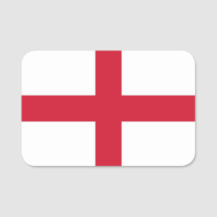 Patriotische Namensmarke mit Flagge in England Namensschild