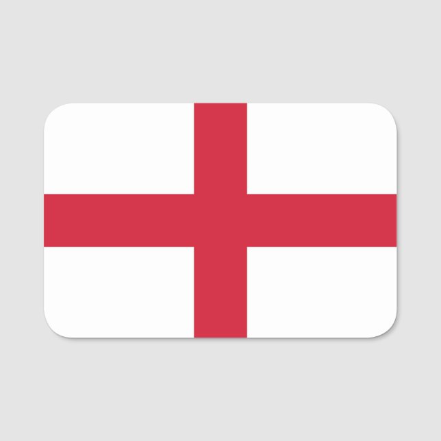 Patriotische Namensmarke mit Flagge in England Namensschild (Vorderseite)