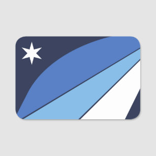 Patriotische Namensmarke mit Flagge von Columbia C Namensschild
