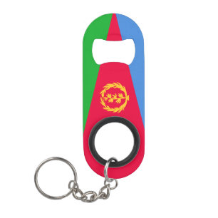 Patriotische Nationalflagge Eritrea Mini Flaschenöffner