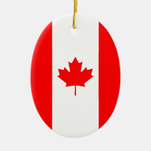 Patriotische Nationalflagge KANADA Keramik Ornament