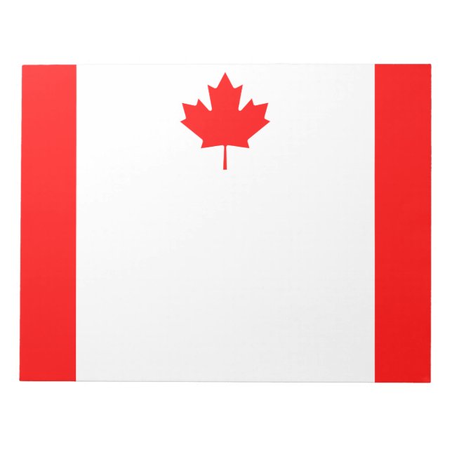 Patriotische Nationalflagge KANADA Notizblock (Vorderseite)