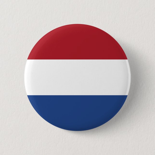 Patriotische niederländische Flagge Button (Vorderseite)