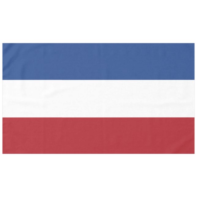 Patriotische niederländische Flagge Tischdecke (Vorderseite (Horizontal))