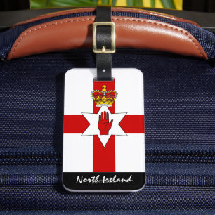 Patriotische Nordirland Gepäckmarken, Ulster Flag Gepäckanhänger
