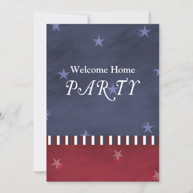 Patriotische oder militärische Party Einladung (Vorderseite)