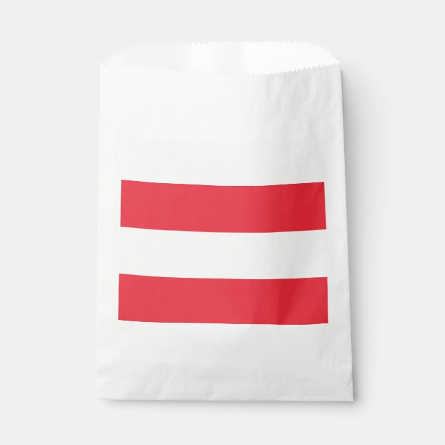 Patriotische Österreichische Flagge Fahtevor-Tasch Geschenktütchen (Vorderseite)