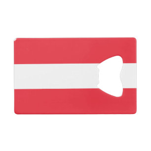Patriotische österreichische Flagge Geldbeutel Flaschenöffner