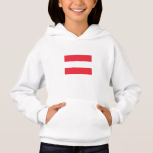 Patriotische österreichische Flagge Hoodie