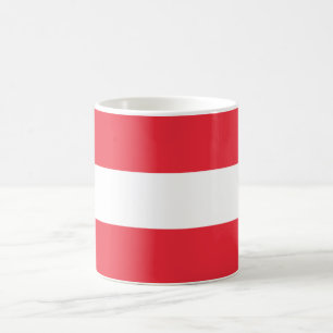 Patriotische österreichische Flagge Kaffeetasse
