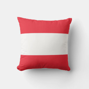 Patriotische österreichische Flagge Kissen