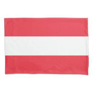 Patriotische österreichische Flagge Kissenbezug