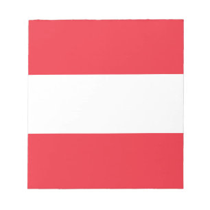 Patriotische österreichische Flagge Notizblock