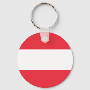 Patriotische österreichische Flagge Schlüsselanhänger