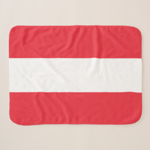 Patriotische österreichische Flagge Sherpadecke