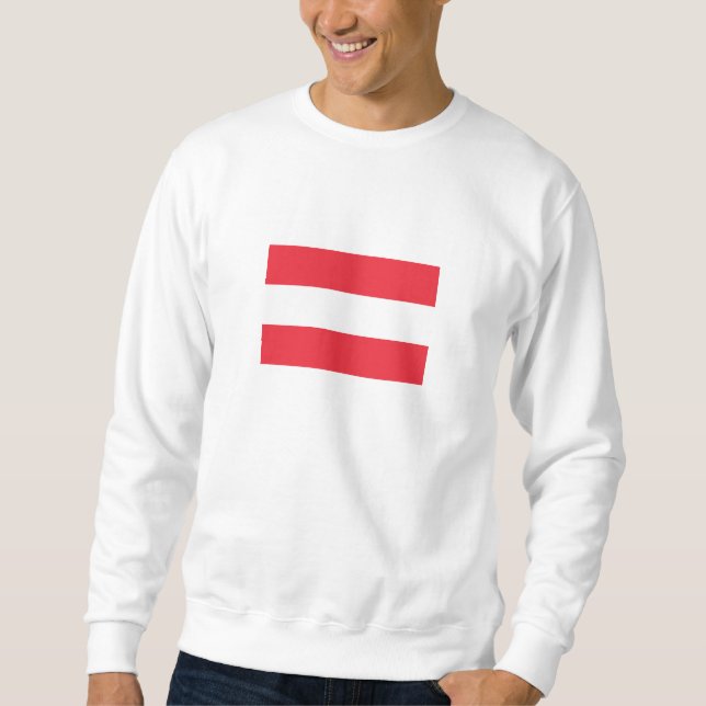 Patriotische Österreichische Flagge Sweatshirt (Vorderseite)
