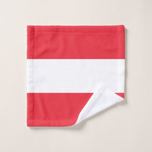 Patriotische österreichische Flagge Waschlappen