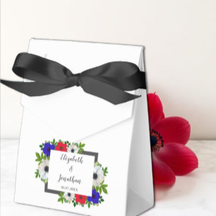 Patriotische Panda-Anemone-Hochzeit Geschenkschachtel