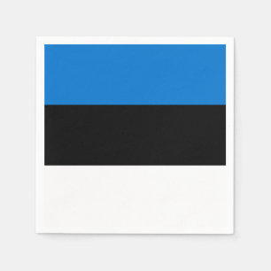 Patriotische Papierservietten mit der Flagge Estla