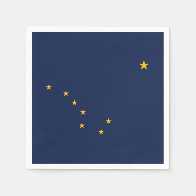 Patriotische Papierservietten mit der Flagge von A (Vorderseite)