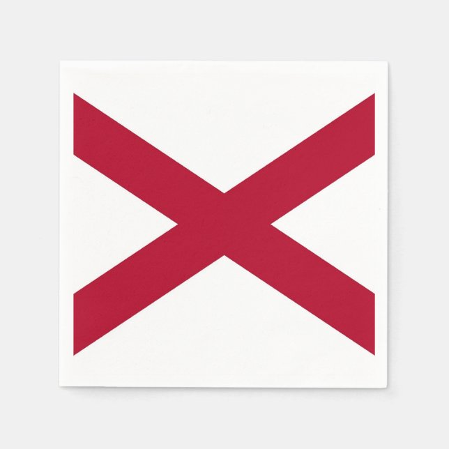 Patriotische Papierservietten mit der Flagge von A (Vorderseite)