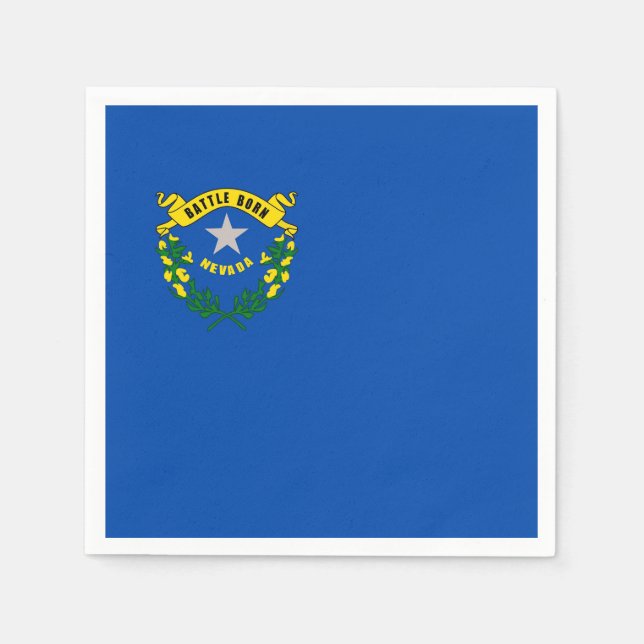 Patriotische Papierservietten mit der Flagge von N (Vorderseite)