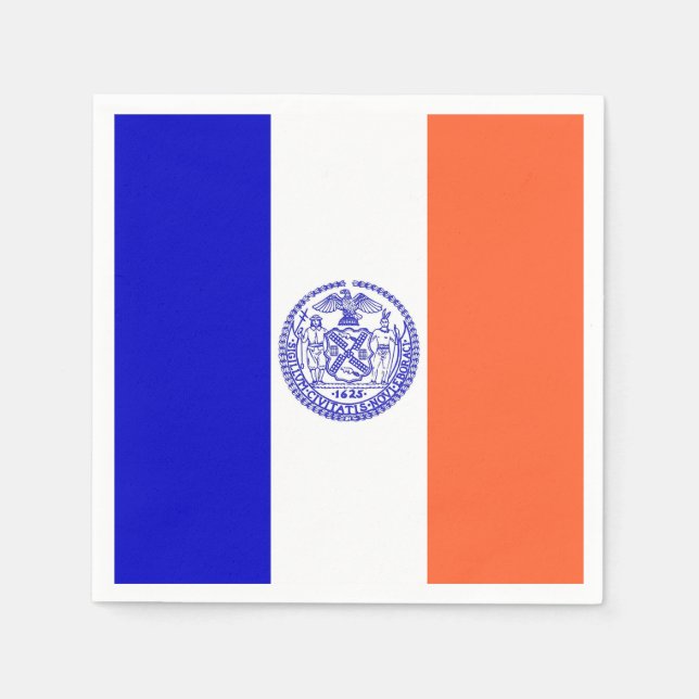 Patriotische Papierservietten mit der Flagge von N (Vorderseite)