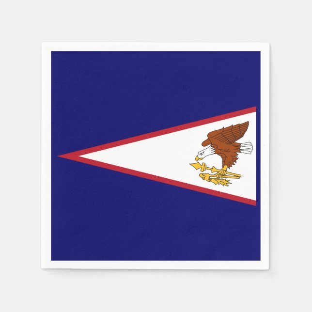 Patriotische Papierservietten mit der Flagge von S (Vorderseite)