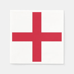 Patriotische Papierservietten mit englischer Flagg