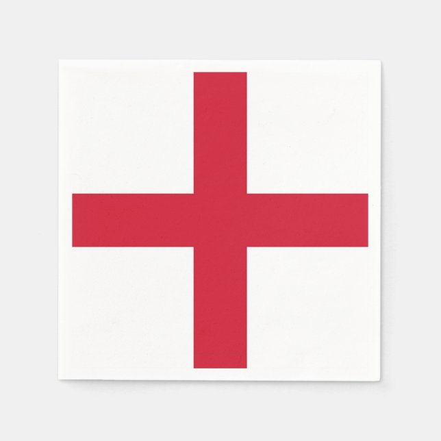 Patriotische Papierservietten mit englischer Flagg (Vorderseite)