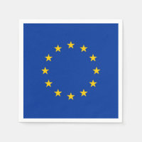 Patriotische Papierservietten mit europäischer Gew