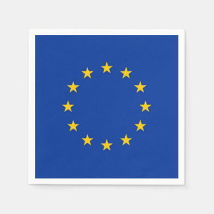 Patriotische Papierservietten mit europäischer Gew