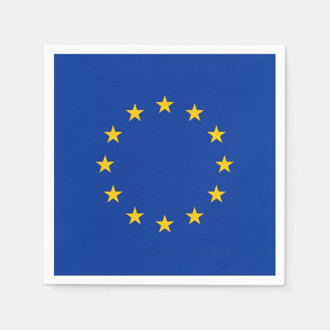 Patriotische Papierservietten mit europäischer Gew (Vorderseite)