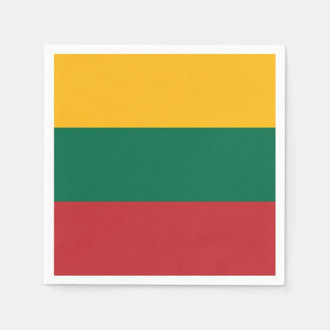 Patriotische Papierservietten mit litauischer Flag (Vorderseite)