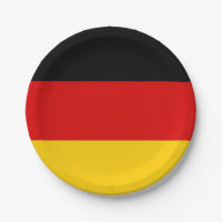 Patriotische Papiertafel mit Flagge Deutschlands