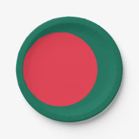 Patriotische Papiertafel mit Flagge von Bangladesc