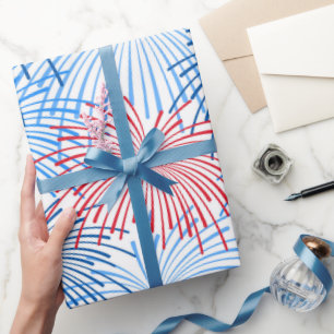 patriotische Partyverpackung der roten weißen Geschenkpapier